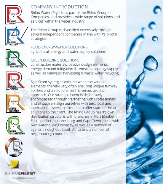 Rhino Water Profile 20162